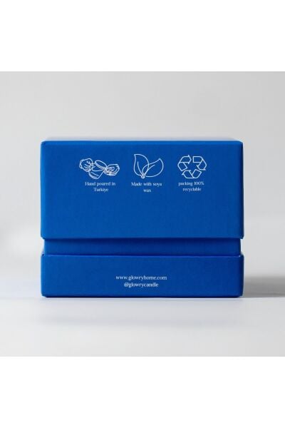 Ayvalık Kokulu Mum – Bergamot & Limon Çiçeği & Sedir Ağacı – 500g - Ahşap Fitilli - El Yapımı