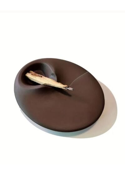 Kahverengi El Yapımı Taş Tozu Tütsülük – Palo Santo Uyumlu Tütsü Tabağı