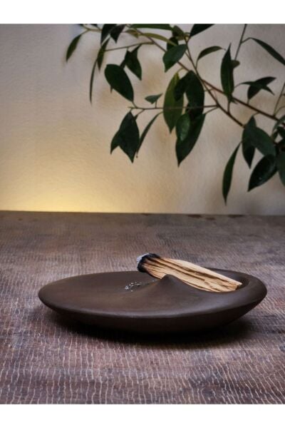 Kahverengi Tütsülük Tabağı | Taş Tozu, Palo Santo Uyumlu