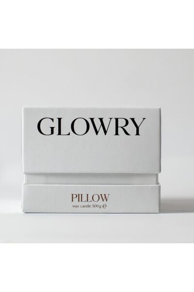 Pillow Kokulu Mum – Lavanta & Pudra & Gardenya – 500g - Ahşap Fitilli - El Yapımı