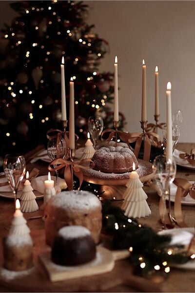 Treny - Yeni Yıl Çam Ağacı Mum - %100 Soya Wax - 2'li Set