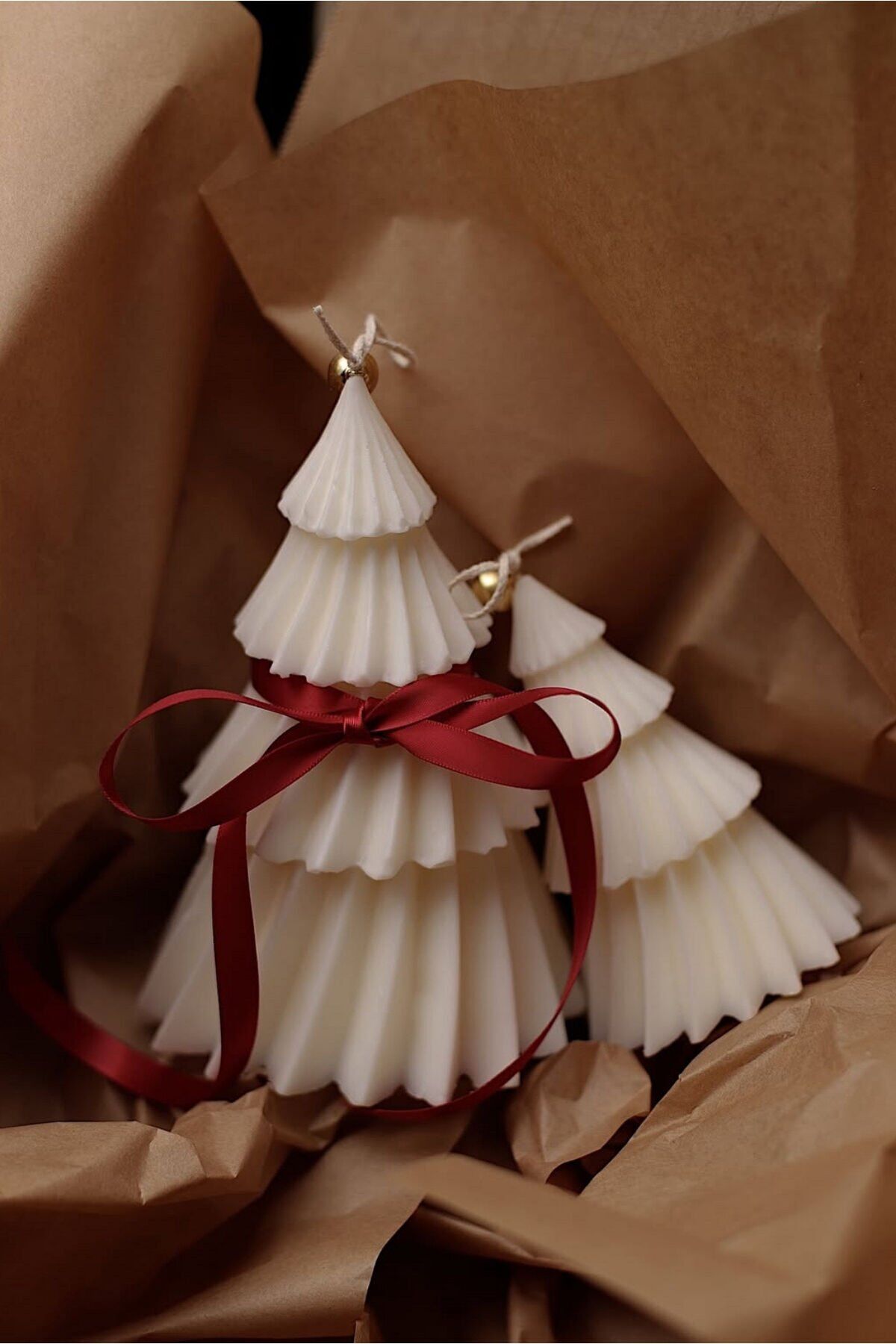 Treny - Yeni Yıl Çam Ağacı Mum - %100 Soya Wax - 2'li Set