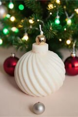 Vela Yeni Yıl Yuvarlak Mum - %100 Soya Wax - 2'li Set