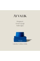 Ayvalık Kokulu Mum – Bergamot & Limon Çiçeği & Sedir Ağacı – 500g - Ahşap Fitilli - El Yapımı Lacivert - 10 X 12